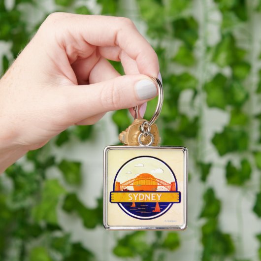 Sidney Porte-clé Premium Carré Sleutelhanger (Hand)