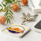 Sidney Porte-clé Premium Carré Sleutelhanger (Zijkant)