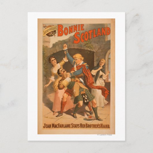 Sidney R. Ellis' Bonnie Scotland Scottish Play 2 Briefkaart (Voorkant)