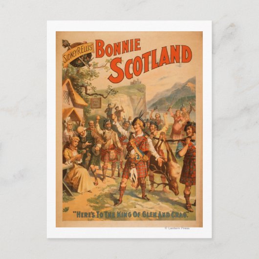 Sidney R. Ellis' Bonnie Scotland Scottish Play 3 Briefkaart (Voorkant)