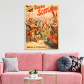 Sidney R. Ellis' Bonnie Scotland Scottish Play 4 Canvas Afdruk (Insitu (Woonkamer))