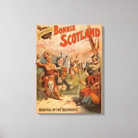 Sidney R. Ellis' Bonnie Scotland Scottish Play 4 Canvas Afdruk (Voorkant)