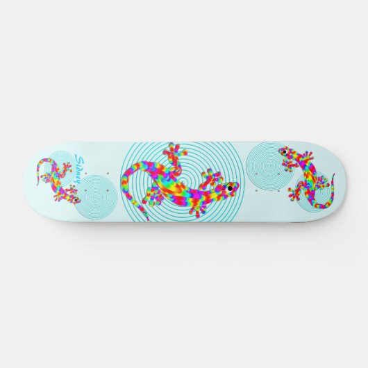 Sidney Salamander Aqua Skateboard Deck (Horizontaal)