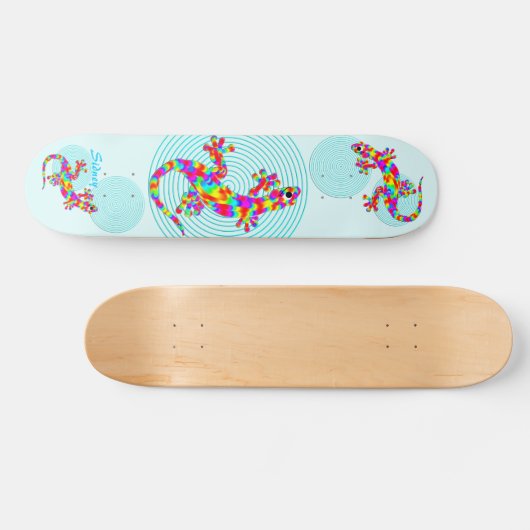 Sidney Salamander Aqua Skateboard Deck (Horizontaal)