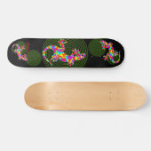 Sidney Salamander Green Circles Skateboard Deck (Horizontaal)