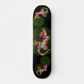 Sidney Salamander Green Circles Skateboard Deck (Voorkant)