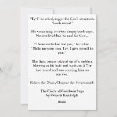 Sidroc Invoking Tyr 5x7 collectorkaart Feestdagenkaart (Achterkant)