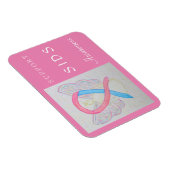 SIDS Awareness Ribbon Angel Custom Magnet Magneet (Rechterzijde)