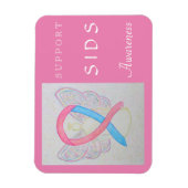 SIDS Awareness Ribbon Angel Custom Magnet Magneet (Verticaal)