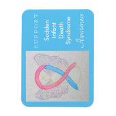 SIDS Awareness Ribbon Angel Custom Magnet Magneet (Verticaal)