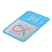 SIDS Awareness Ribbon Angel Custom Magnet Magneet (Linkerzijde)