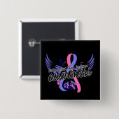 SIDS - Bewustmaking 16 Vierkante Button 5,1 Cm (Voorkant /achterkant)