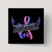 SIDS - Bewustmaking 16 Vierkante Button 5,1 Cm (Voorkant)