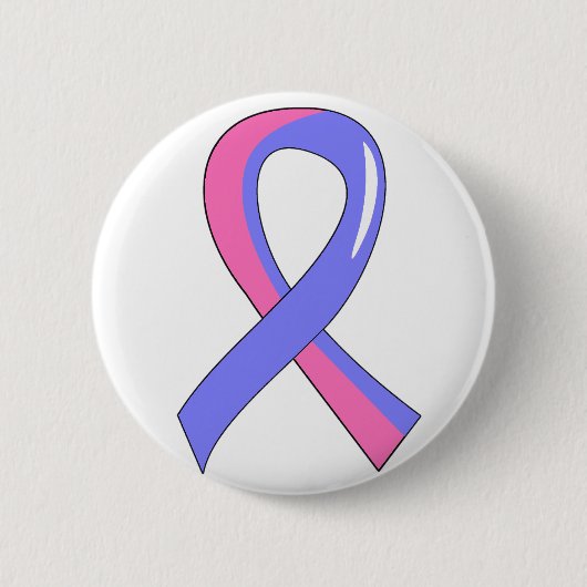 SIDS Blue Pink Ribbon 3 Ronde Button 5,7 Cm (Voorkant)