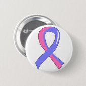 SIDS Blue Pink Ribbon 3 Ronde Button 5,7 Cm (Voorkant /achterkant)