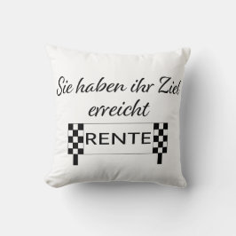 Sie haben ihren Ziel erreicht Rente Kussen