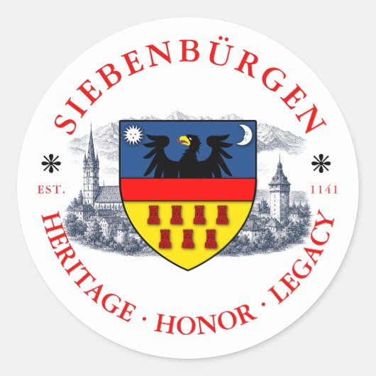 Siebenbürgen Transylvania Sticker  (Voorkant)