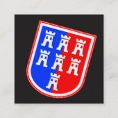 Siebenbürgen Visitenkarten Vierkante Visitekaartje (Achterkant)