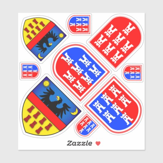 Siebenbürger Wappen Sticker (Vel)