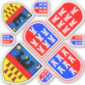 Siebenbürger Wappen Sticker (Voorkant)
