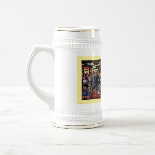 Siebkens "Last Open Bar" kunst stein Bierpul (Links)