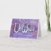 Siebte Regel der Gelassenheit – ÜBERWINDEN Karte Bedankkaart (Voorkant)