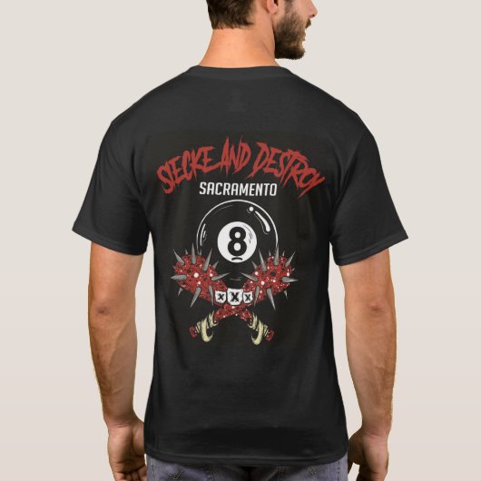 Siecke & Destroy team T-Shirt (Achterkant)