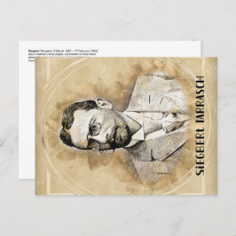 Siegbert Tarrasch Schaakspeler Briefkaart