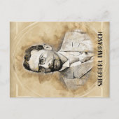 Siegbert Tarrasch Schaakspeler Briefkaart (Voorkant)