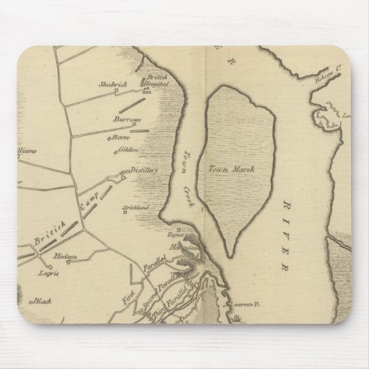 Siege of Charleston in S Carolina Muismat (Voorkant)