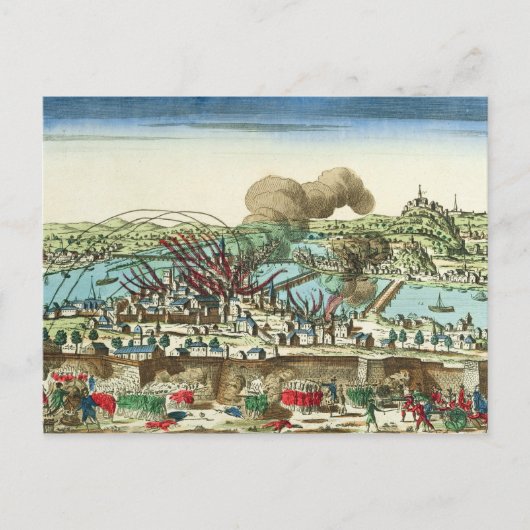 Siege of Lyon, oktober 1793 Briefkaart (Voorkant)