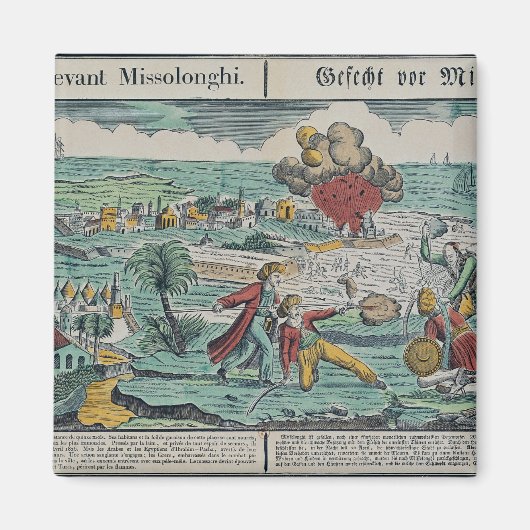 Siege of Missolonghi, 22 april 1826 Magneet (Voorkant)