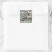 Siege of Missolonghi, 22 april 1826 Vierkante Sticker (Tas)