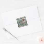 Siege of Missolonghi, 22 april 1826 Vierkante Sticker (Envelop)