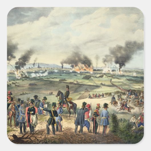 Siege of Wenen, 28 oktober 1848 Vierkante Sticker (Voorkant)