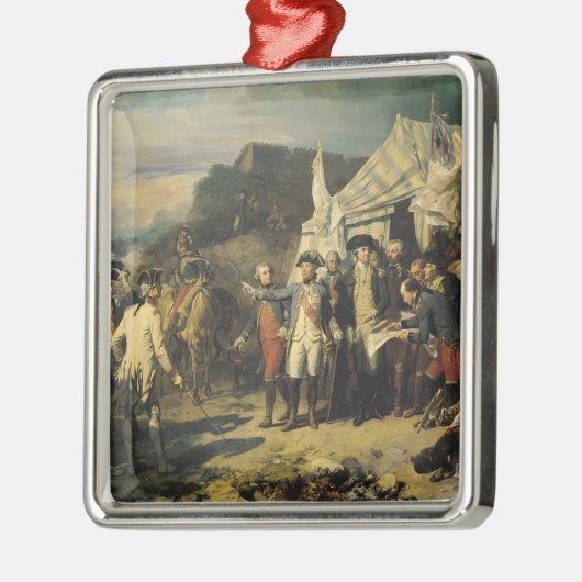 Siege of Yorktown, 17 oktober 1781, 1836 Metalen Ornament (Links)