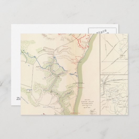 Siege of Yorktown Briefkaart (Voorkant / Achterkant)