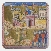 Siege van Antioch Vierkante Sticker (Voorkant)