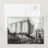 Siege van de Bastille, 14 juli 1789 Briefkaart (Voorkant / Achterkant)