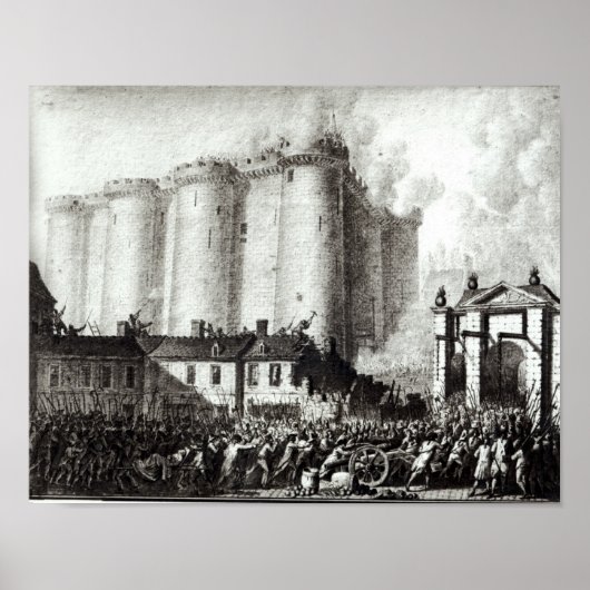 Siege van de Bastille, 14 juli 1789 Poster (Voorkant)