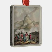 Siege van San Sebastian, gegraveerd door Thomas Metalen Ornament (Rechts)