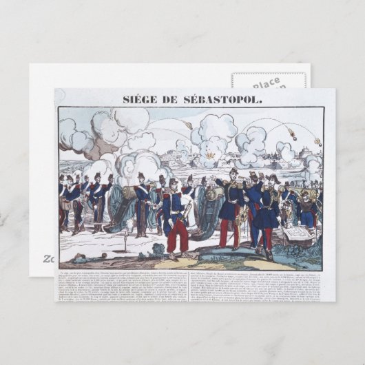 Siege van Sebastopol, 1854-55 Briefkaart (Voorkant / Achterkant)