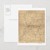 Siege van Vicksburg - Kaart 2 van de burgeroorlog (Voorkant / Achterkant)