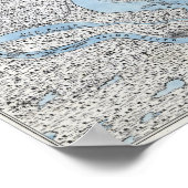 Siege van Vicksburg - Kaart 2 van de burgeroorlog Poster (Hoek)