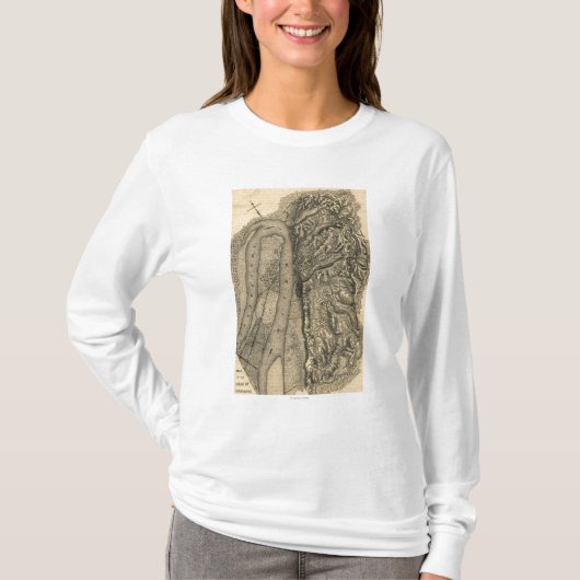 Siege van Vicksburg - Panoramische Kaart voor de b T-shirt (Voorkant)