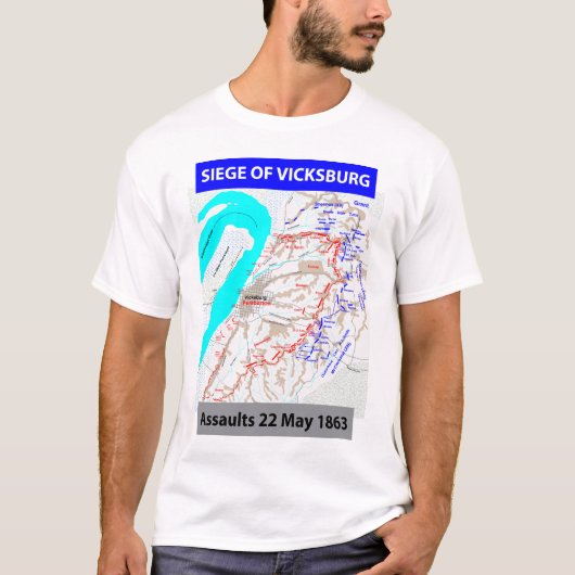 Siege van Vicksburg T-shirt (Voorkant)