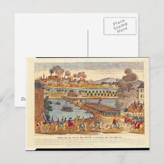 Siege van Wenen, 10 mei 1809 Briefkaart (Voorkant / Achterkant)