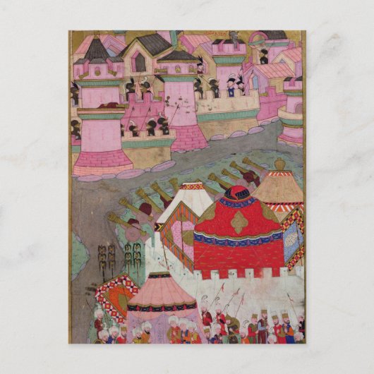 Siege van Wenen door Suleyman I the Magnificous Briefkaart (Voorkant)