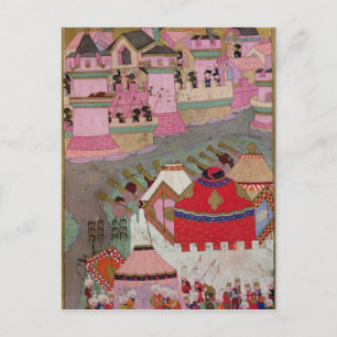 Siege van Wenen door Suleyman I the Magnificous Briefkaart