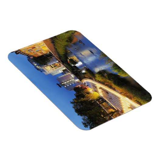 Siegen Siegufer zur blauen Stunde Magneet (Rechterzijde)